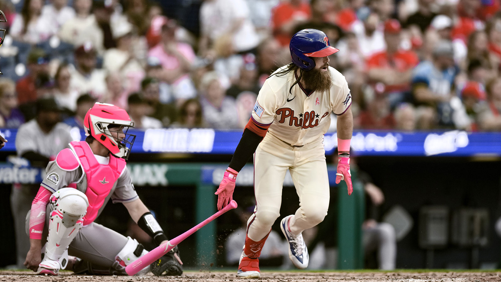 Phillies outfielder Brandon Marsh’s perfect reaction to MLB-leading batting average