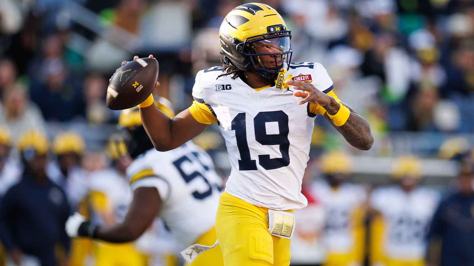 Michigan quarterback Bryce Underwood breaks silence on that viral behind-the-back pass