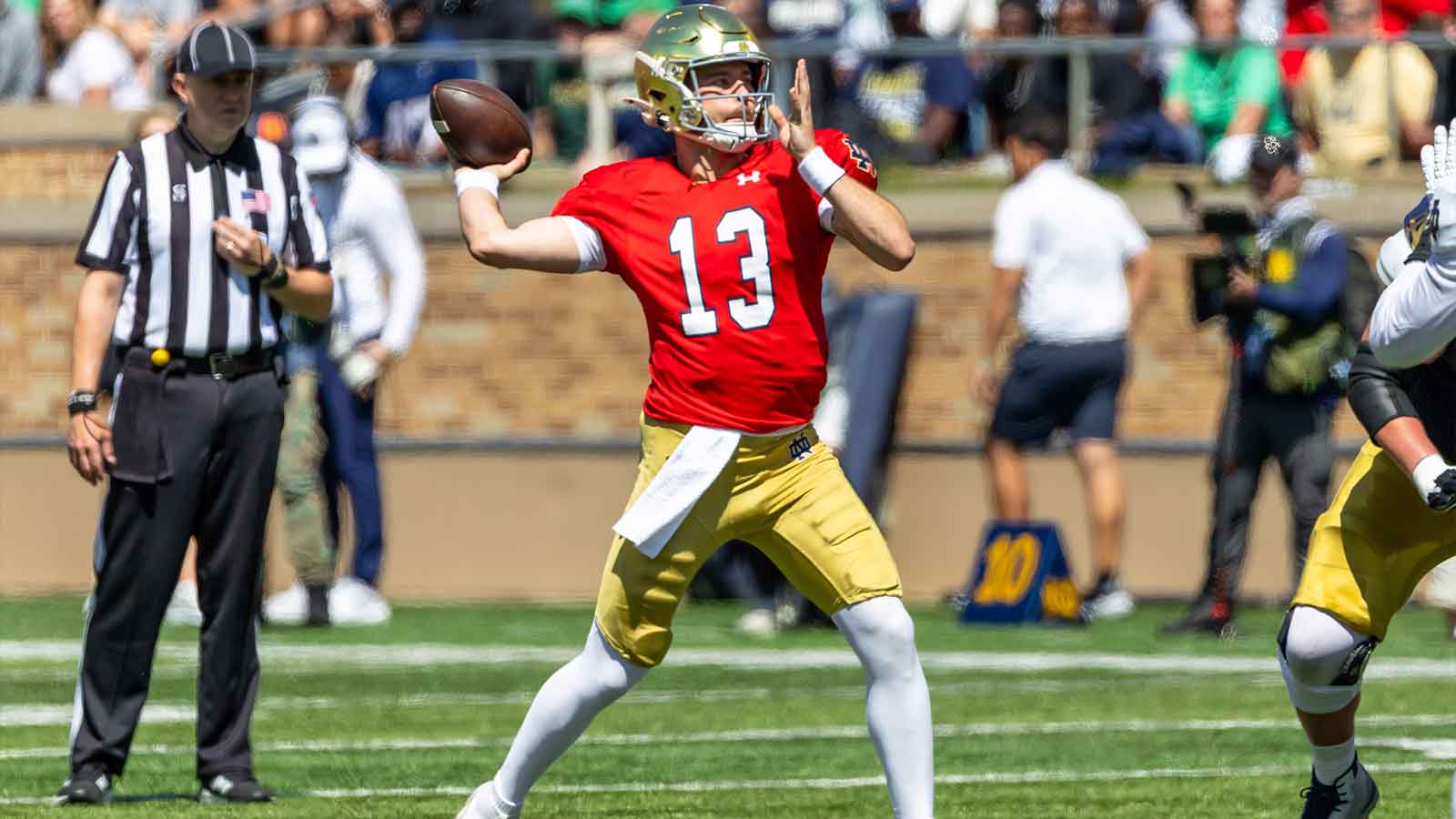 Notre Dame QB CJ Carr gets first-round NFL Draft praise from analyst