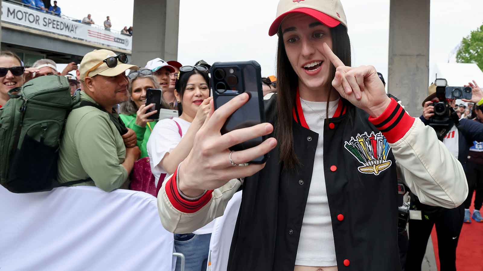 Indy 500 grand marshal Caitlin Clark confesses she bailed on race before wild ending