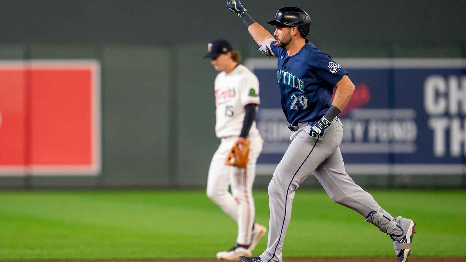 Mariners’ Cal Raleigh out again vs. Braves with side injury as IL decision looms