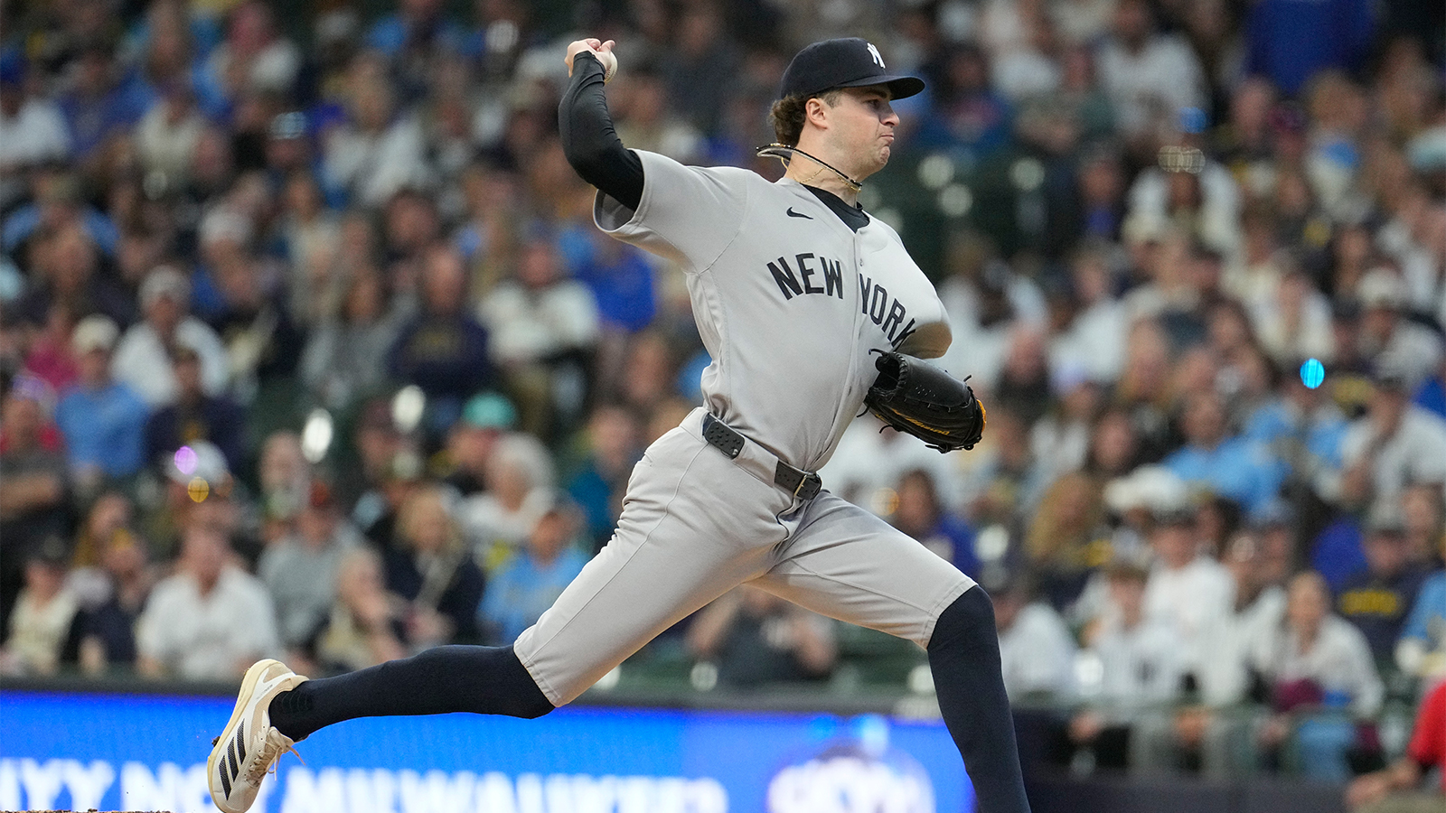 How Yankees’ Cam Schlittler owned Brewers despite taking 108.5 mph liner off leg