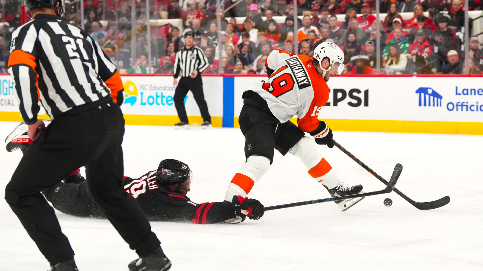 Hurricanes’ Jaccob Slavin tips cap to K’Andre Miller for game-saving play vs Flyers