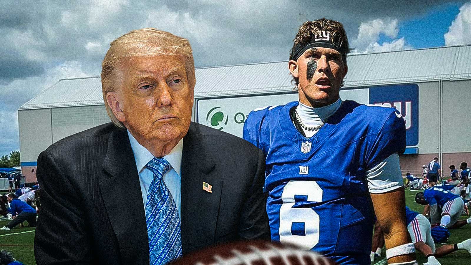 Donald Trump glows over ‘handsome' Giants QB Jaxson Dart after rally introduction
