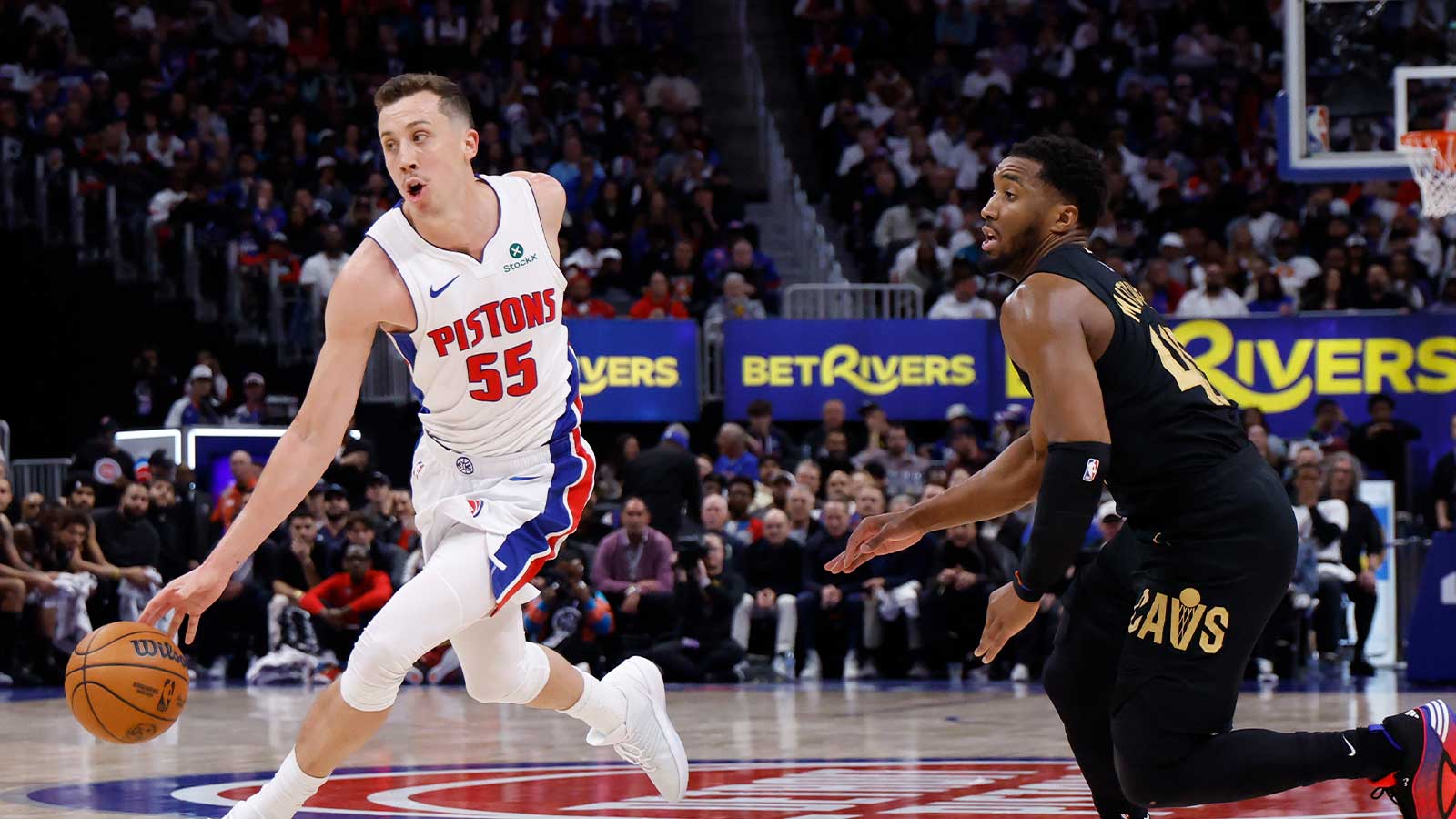 Duncan Robinson flexes Pistons’ ‘disruptive’ effort on James Harden, Donovan Mitchell