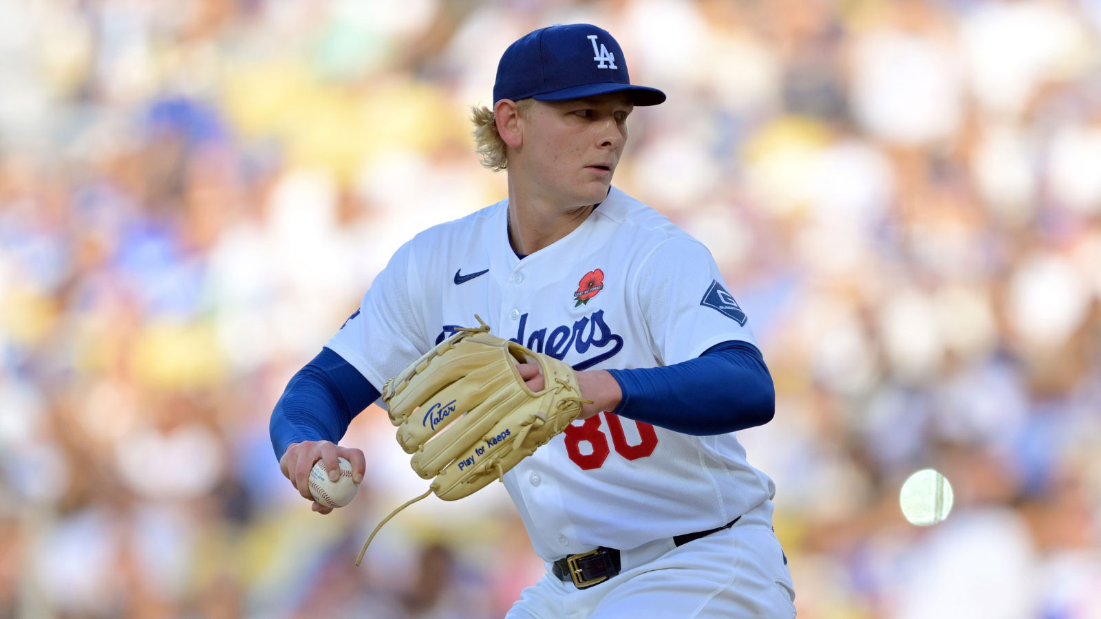 Why Dodgers’ Emmet Sheehan stayed in Rockies game after being hit by comebacker
