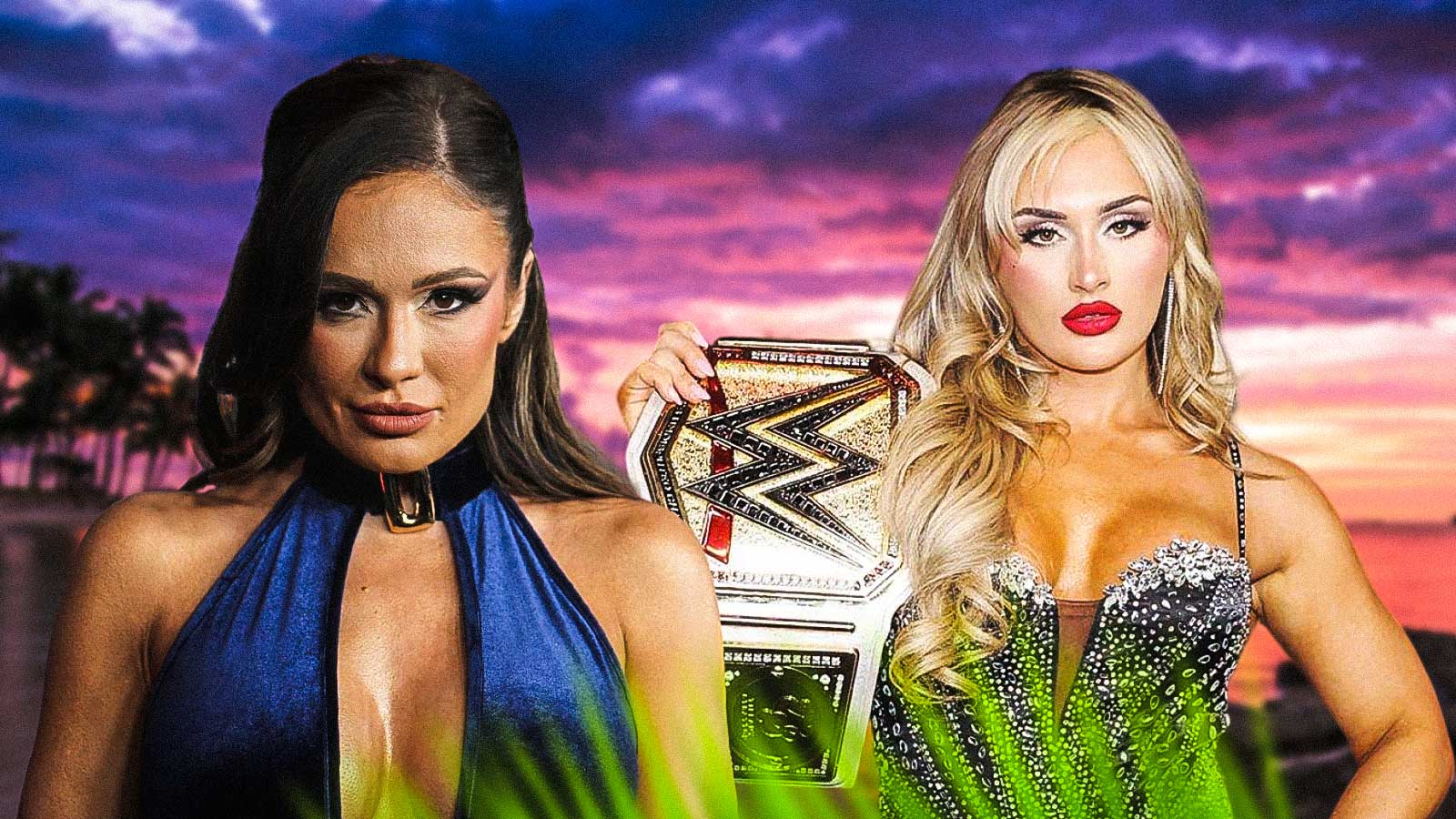 Ex-WWE star Scarlett, Tiffany Stratton stun in bikini-clad reunion pictures