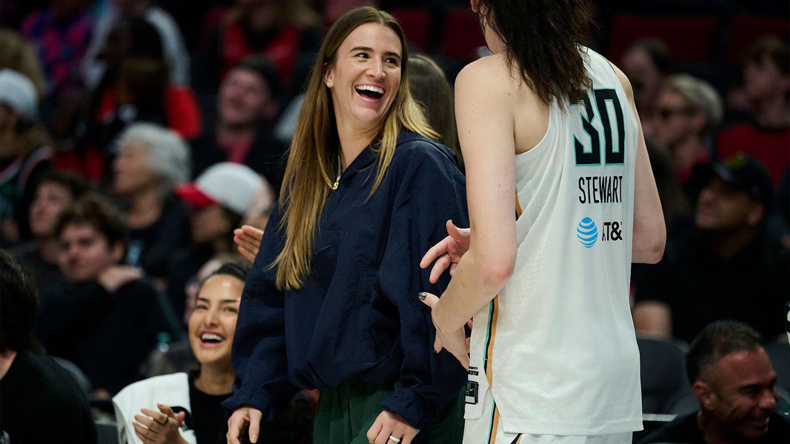 Sabrina Ionescu, Satou Sabally spotted at practice amid injury recoveries