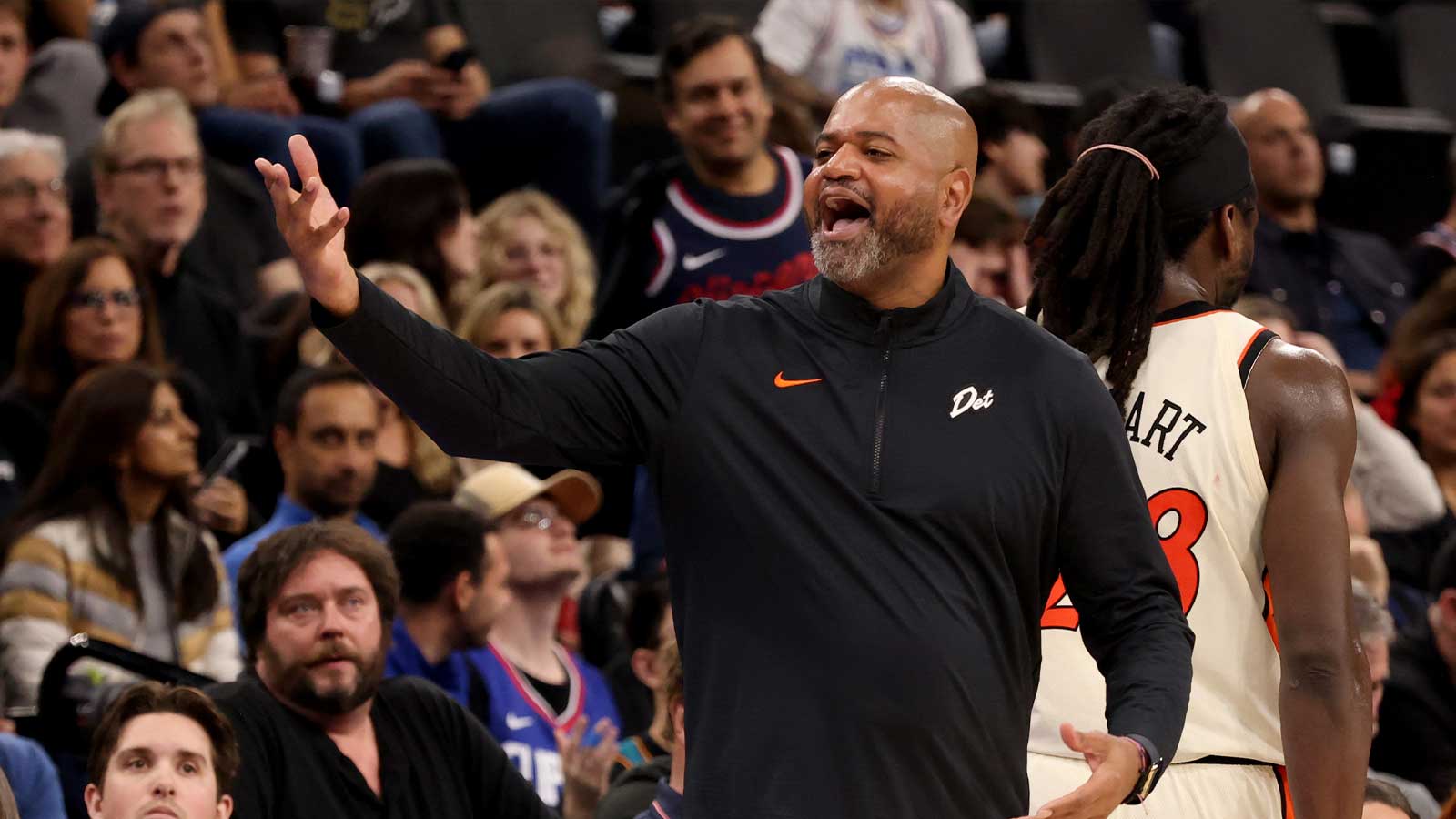 Pistons’ JB Bickerstaff pulls out hilarious James Harden flopping impression in Game 7