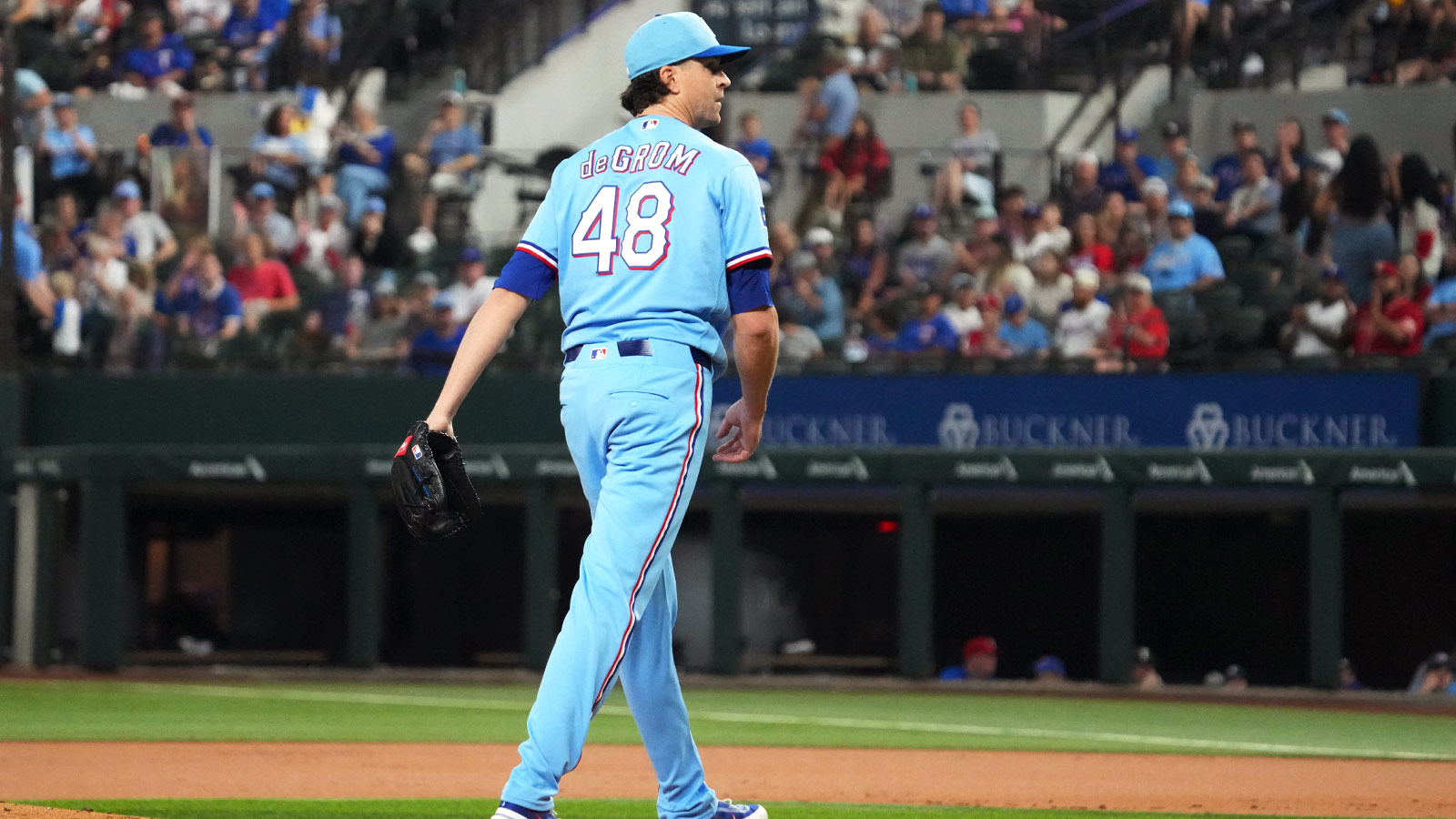 Rangers’ Jacob deGrom sets mind-blowing strikeout mark only bested by Randy Johnson