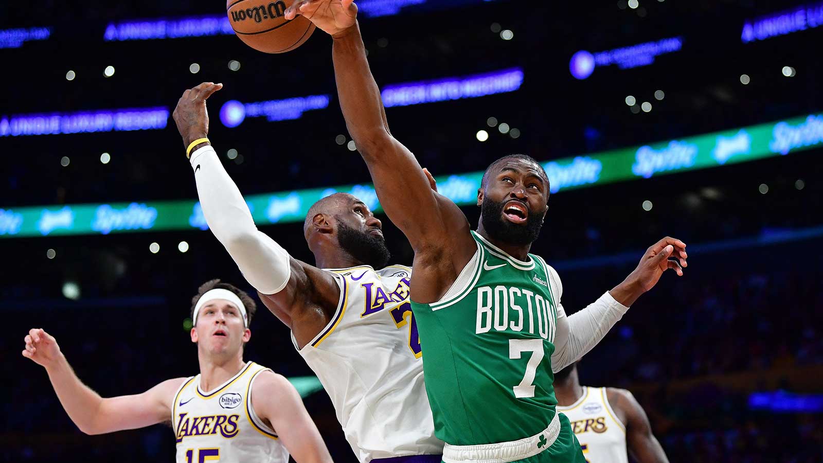 Celtics’ Jaylen Brown shows respect for LeBron James after wild PTSD question