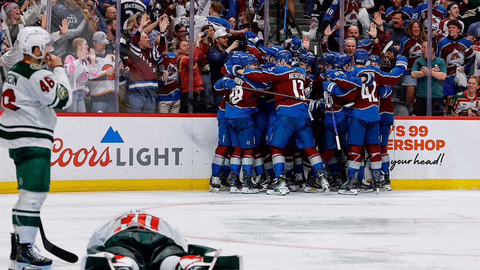 Wild’s Jesper Wallstedt’s devastated reaction to Game 5 Avalanche collapse