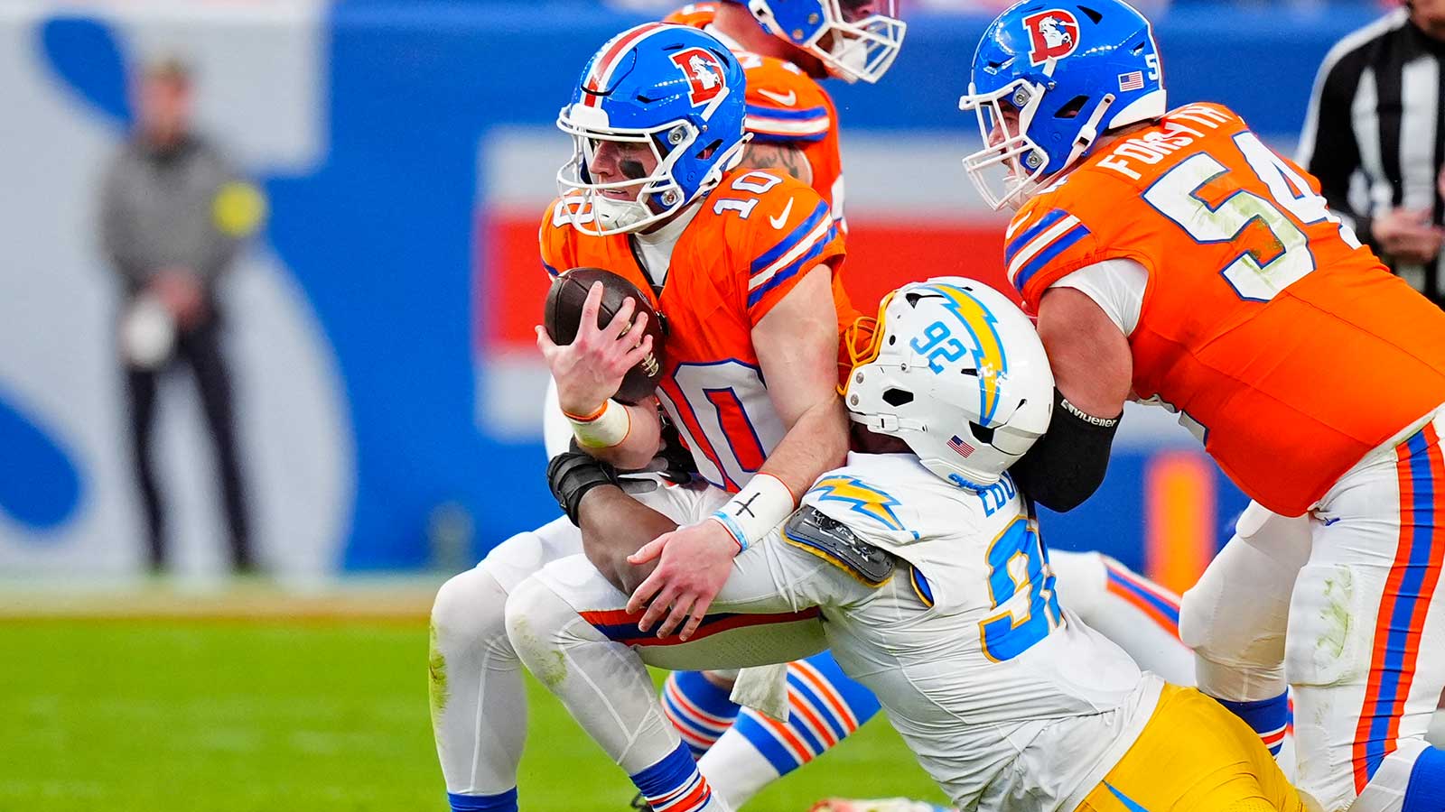 Chargers take wild shot at Bo Nix’s ankle in schedule release video