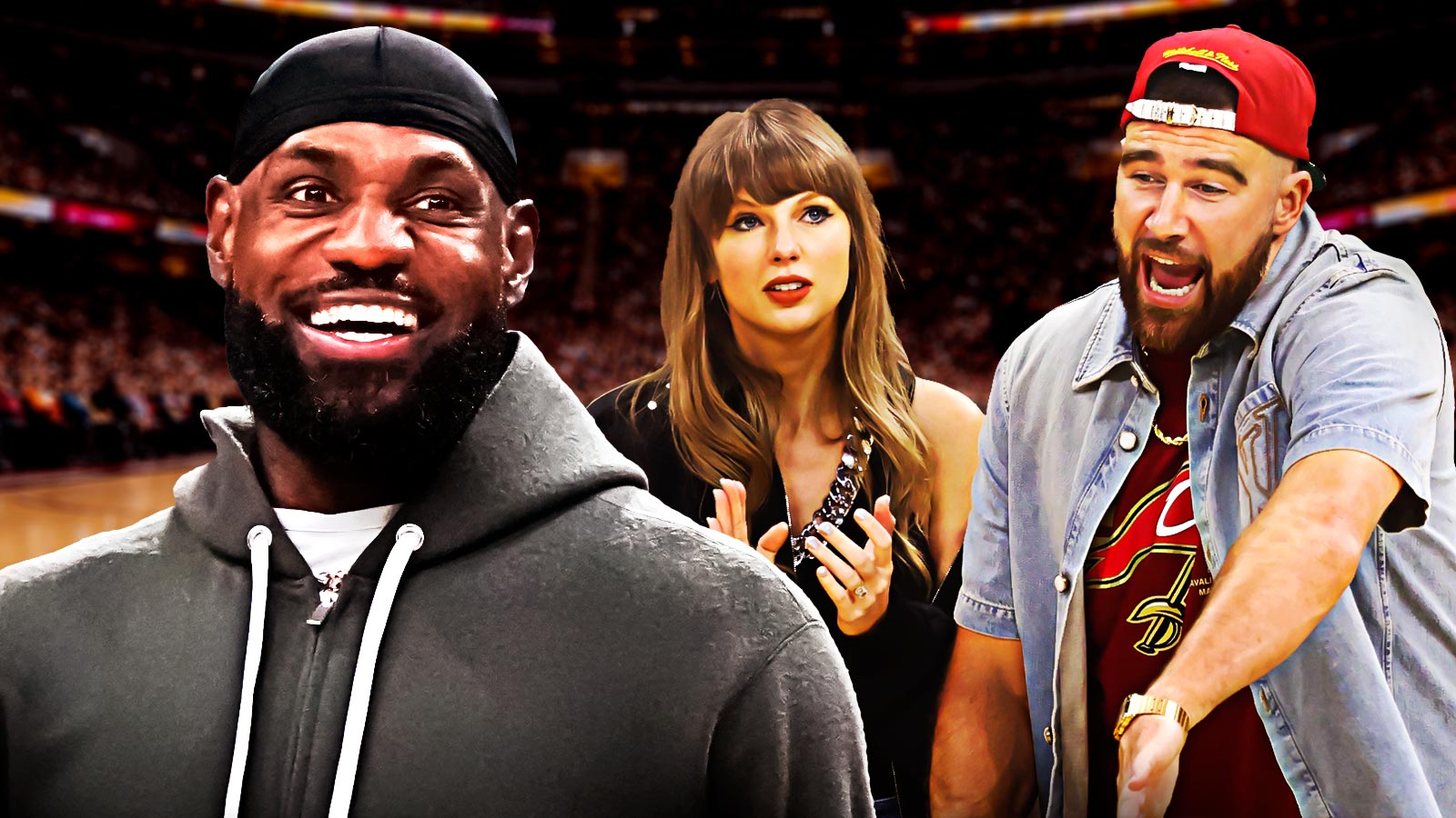 LeBron James praises Taylor Swift, Travis Kelce Knicks-Cavs courtside sighting