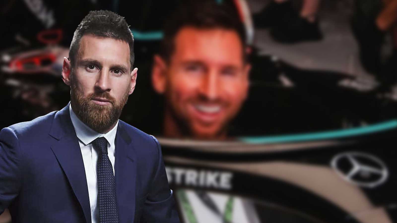 Lionel Messi living the Mercedes F1 dream in Miami