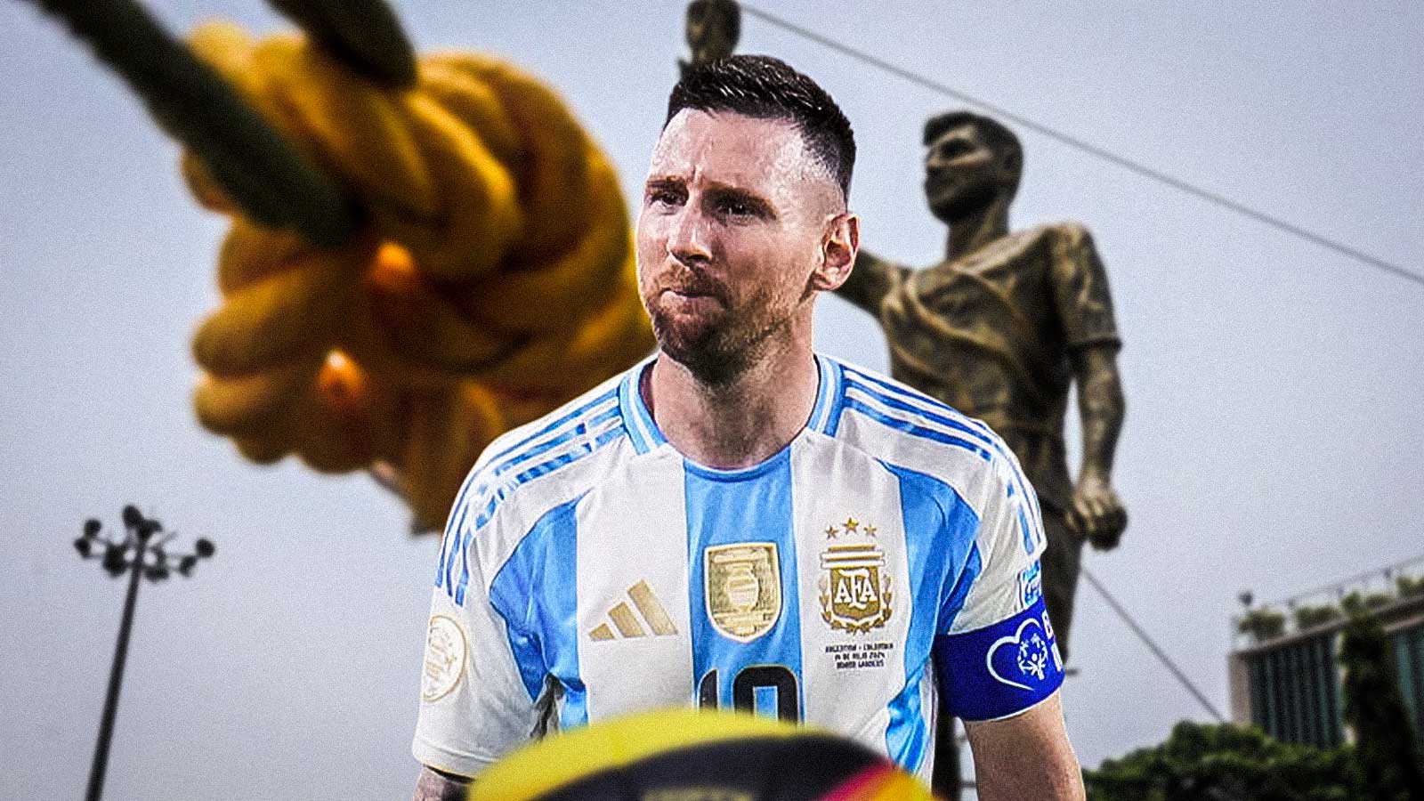 Lionel Messi’s giant statue in India deemed a safety hazard