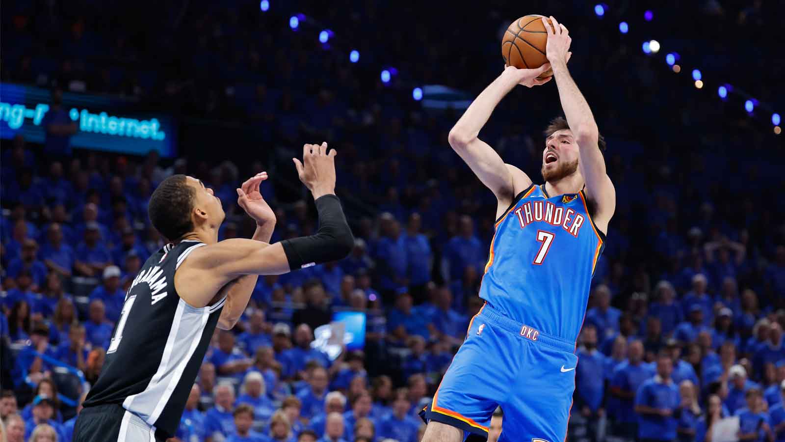 Thunder’s Chet Holmgren isn’t giving away any secrets for containing Victor Wembanyama