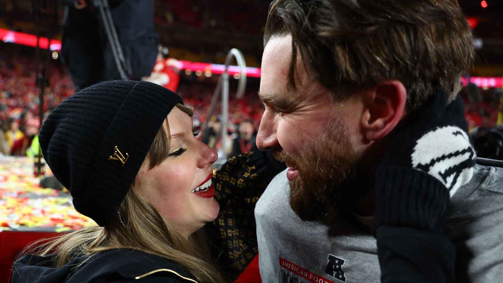 Travis Kelce laughs about being the ‘less famous’ one in Taylor Swift relationship