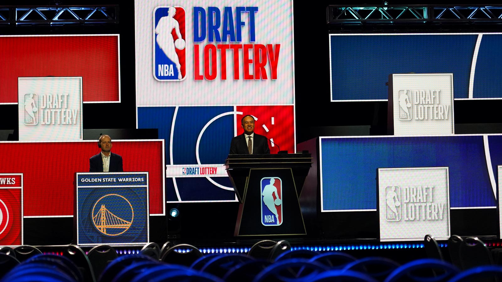 A general view during the 2026 NBA Draft Lottery at Navy Pier.