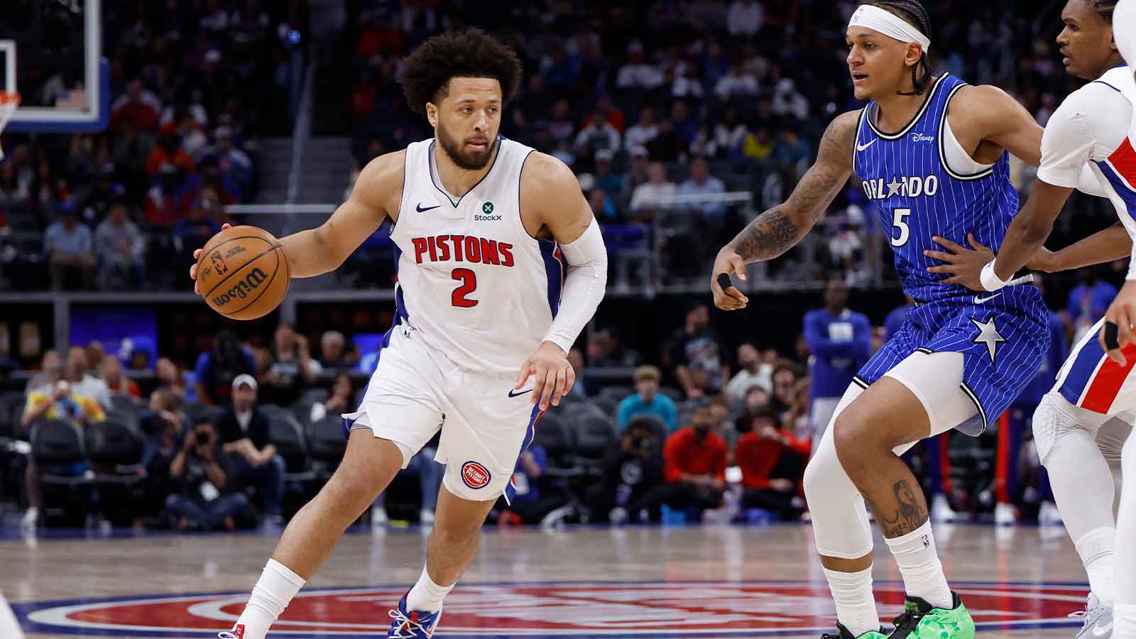 Pistons’ Cade Cunningham reveals where he gets ‘aura’ after showing Magic the door