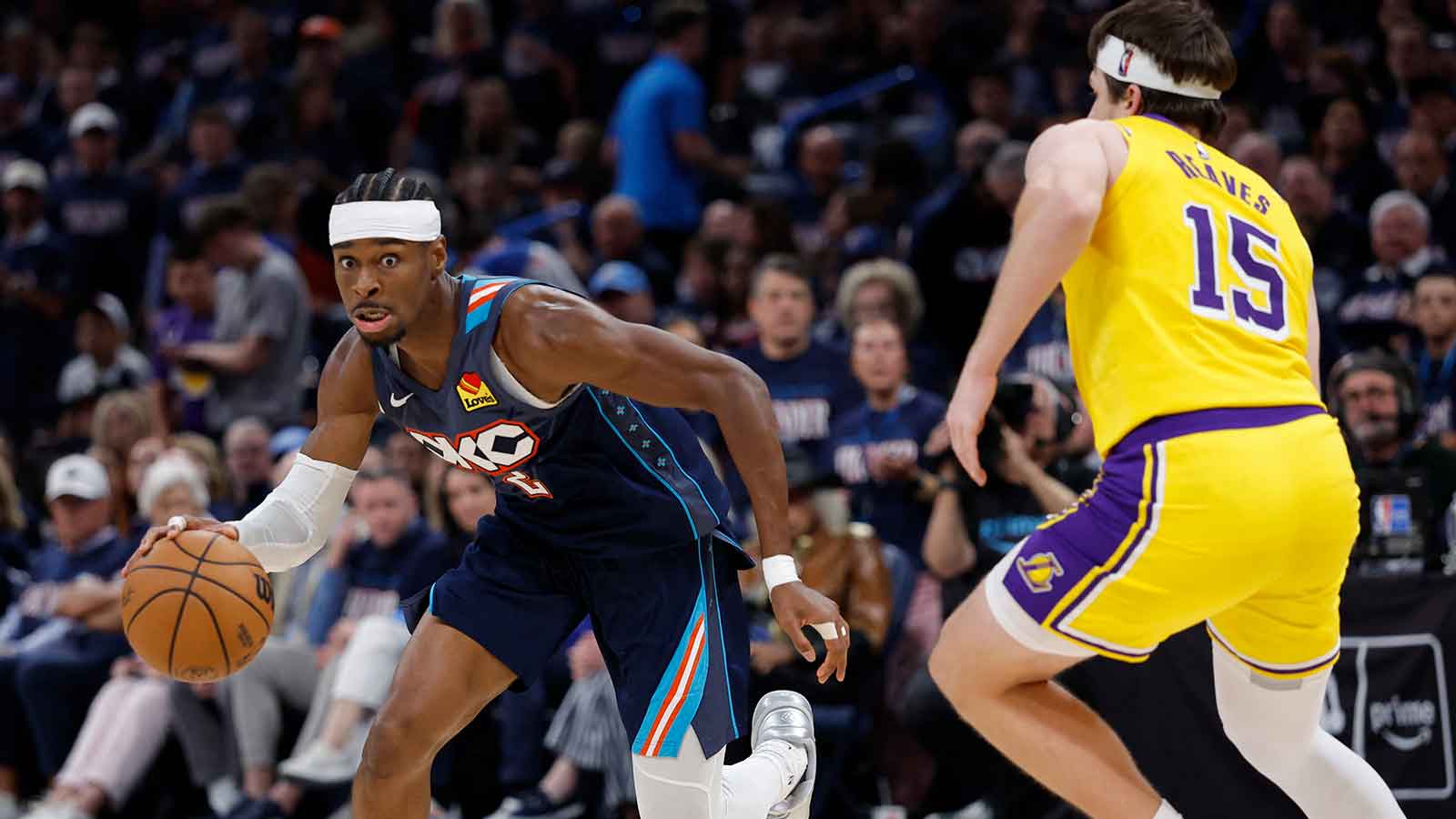 Thunder is dominating Lakers in a way no team has since 1976 merger