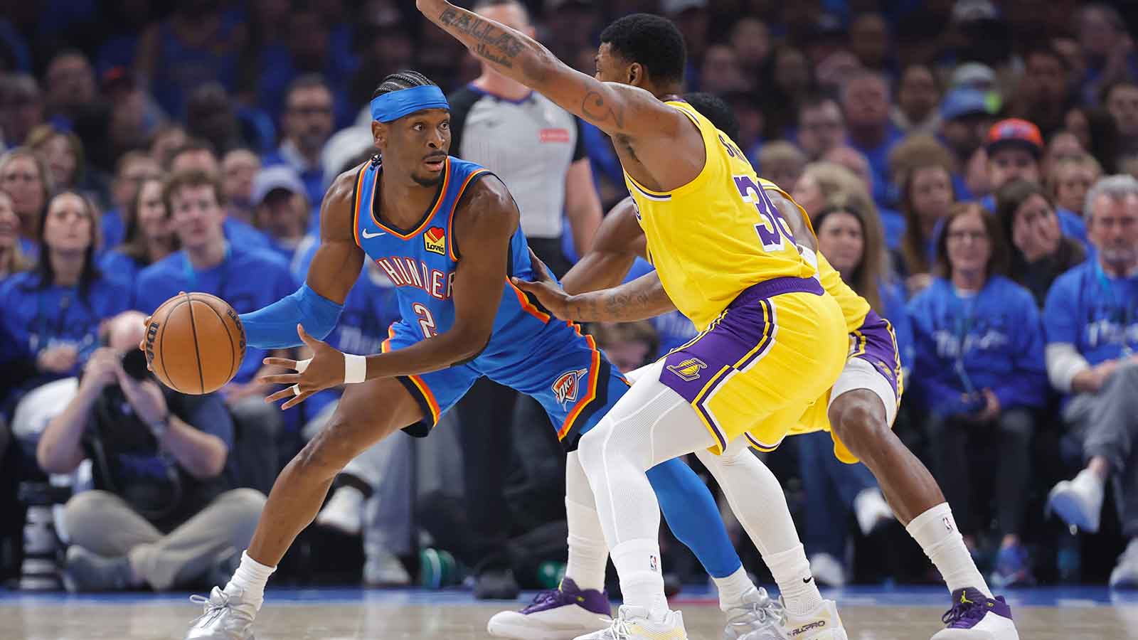 Thunder star Shai Gilgeous-Alexander admits to a little rust in Game 1 vs. Lakers