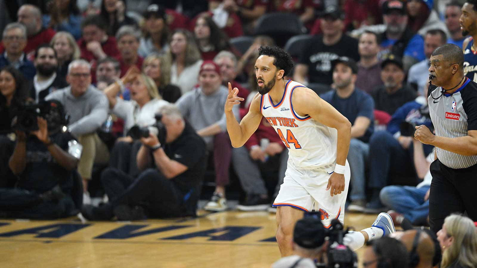 Carmelo Anthony’s podcast co-host has Knicks fans coming up with names for a Landry Shamet sandwich
