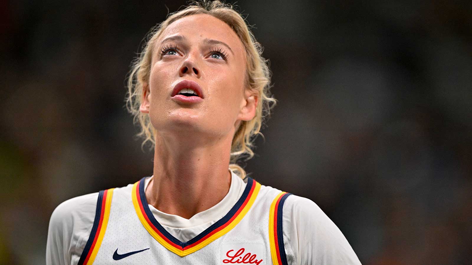 WNBA star Sophie Cunningham on the Indiana Fever.