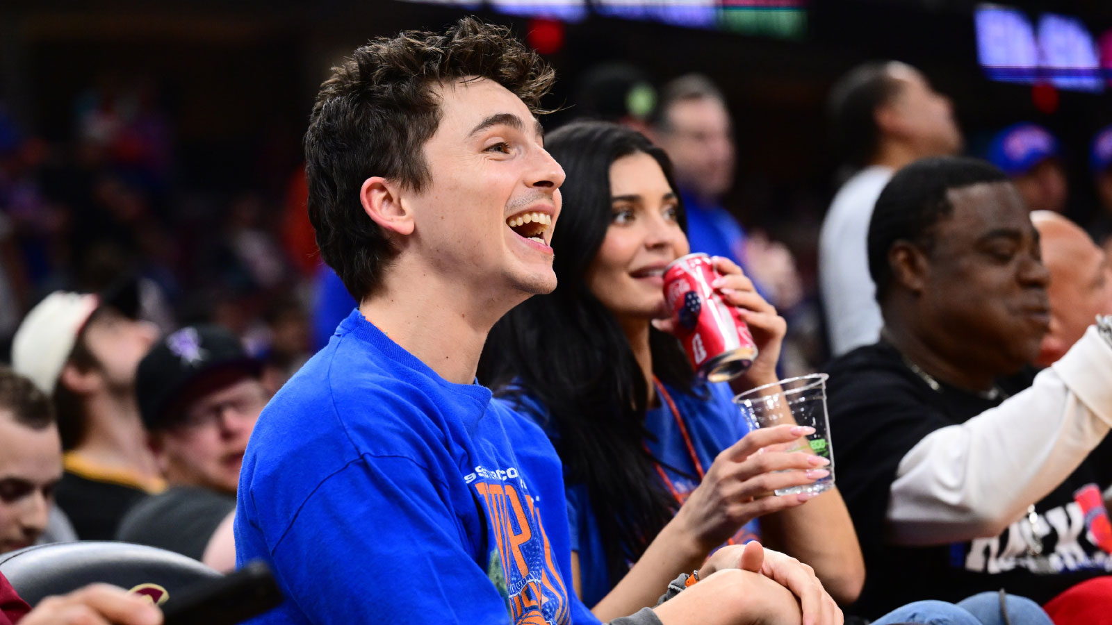 Knicks superfan Timothee Chalamet labeled ‘WAG’ in photo with Kylie Jenner, Jordyn Woods, Ali Brunson