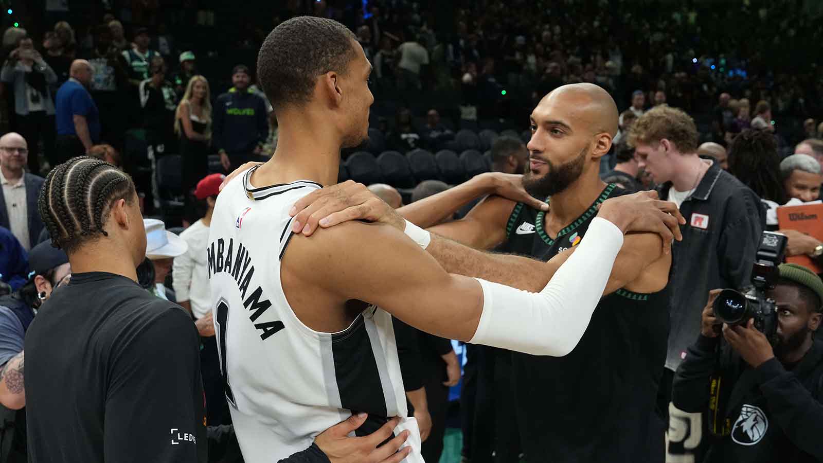Spurs news: Victor Wembanyama, Rudy Gobert share special moment after Game 6 win