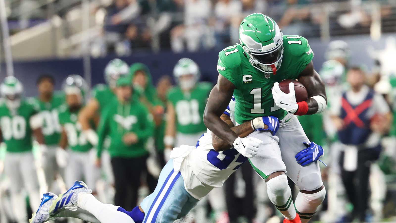 AJ Brown drops ‘stacked’ evaluation of Patriots’ WR room