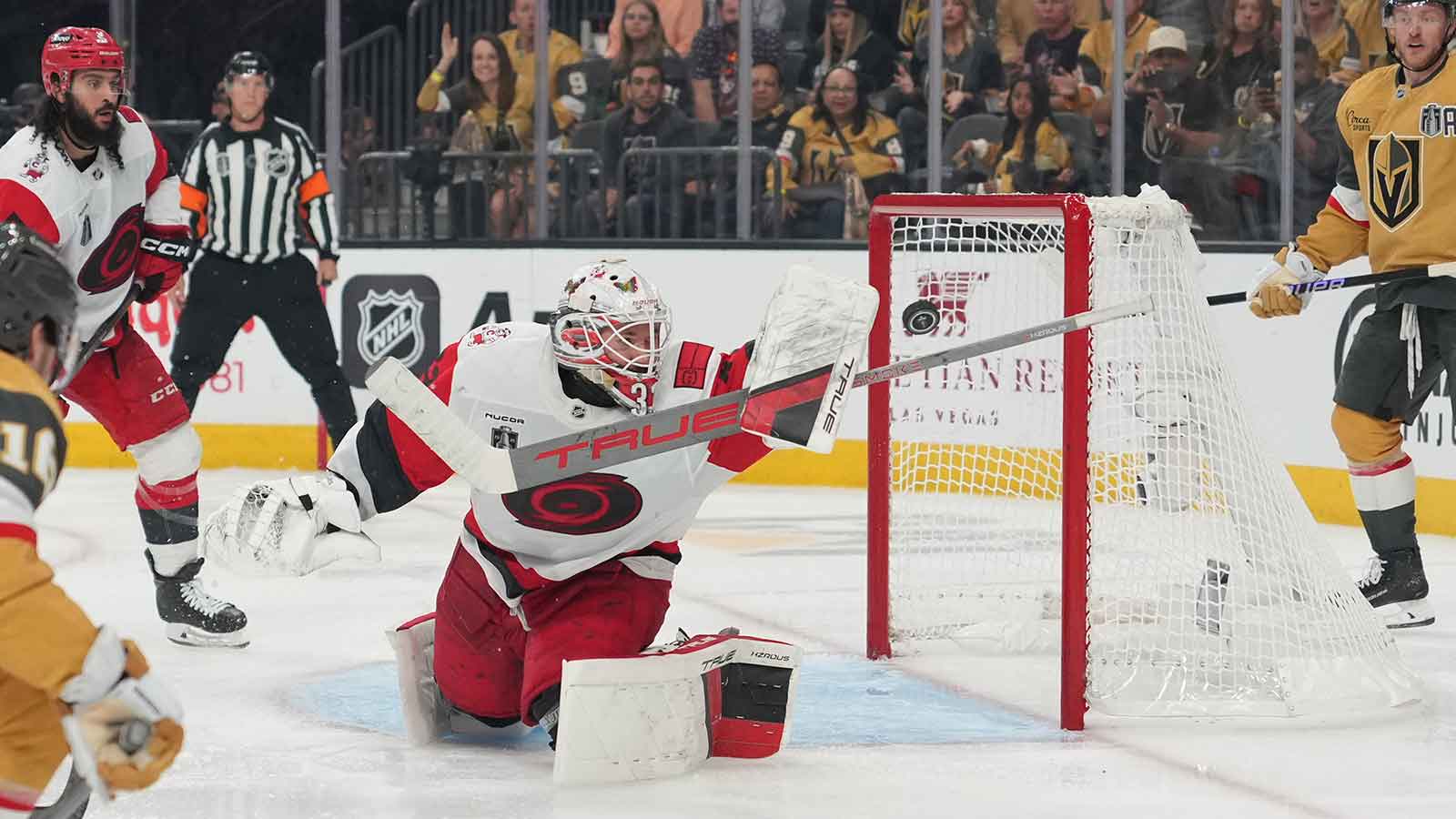 Hurricanes’ Brandon Bussi nearly tears up after broadcast’s postgame surprise