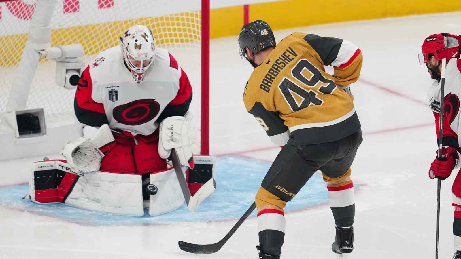 Hurricanes’ Brandon Bussi gets real on 1st playoff start in Game 4 vs. VGK