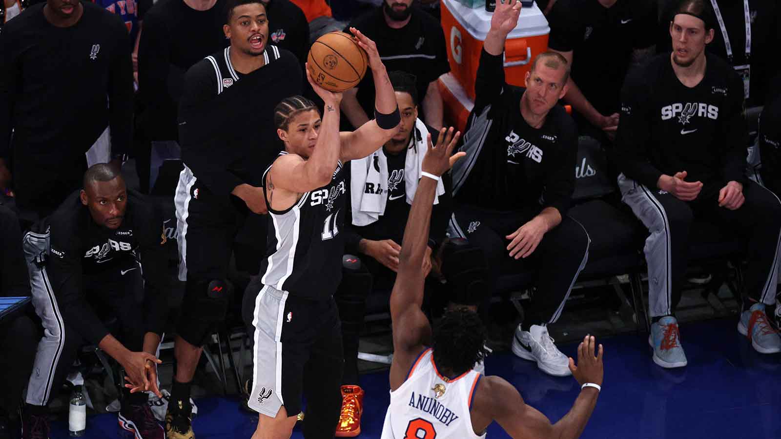 Spurs’ Carter Bryant admits he’s a ‘kid in a candy store’ on Finals Run
