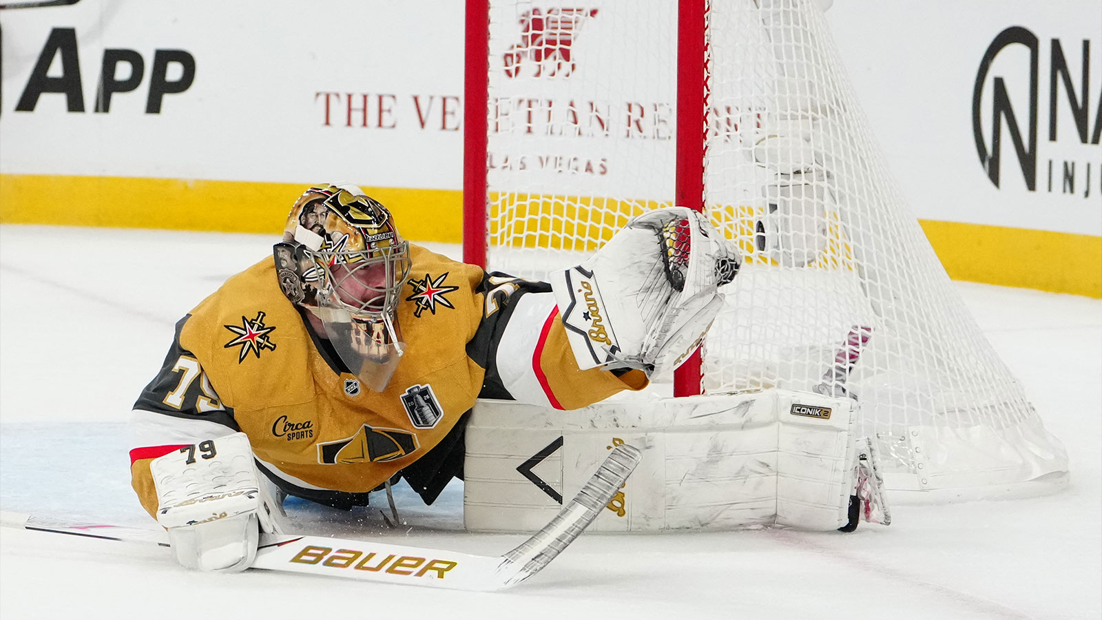 Golden Knights’ Carter Hart visibly emotional after Stanley Cup Final loss to Hurricanes