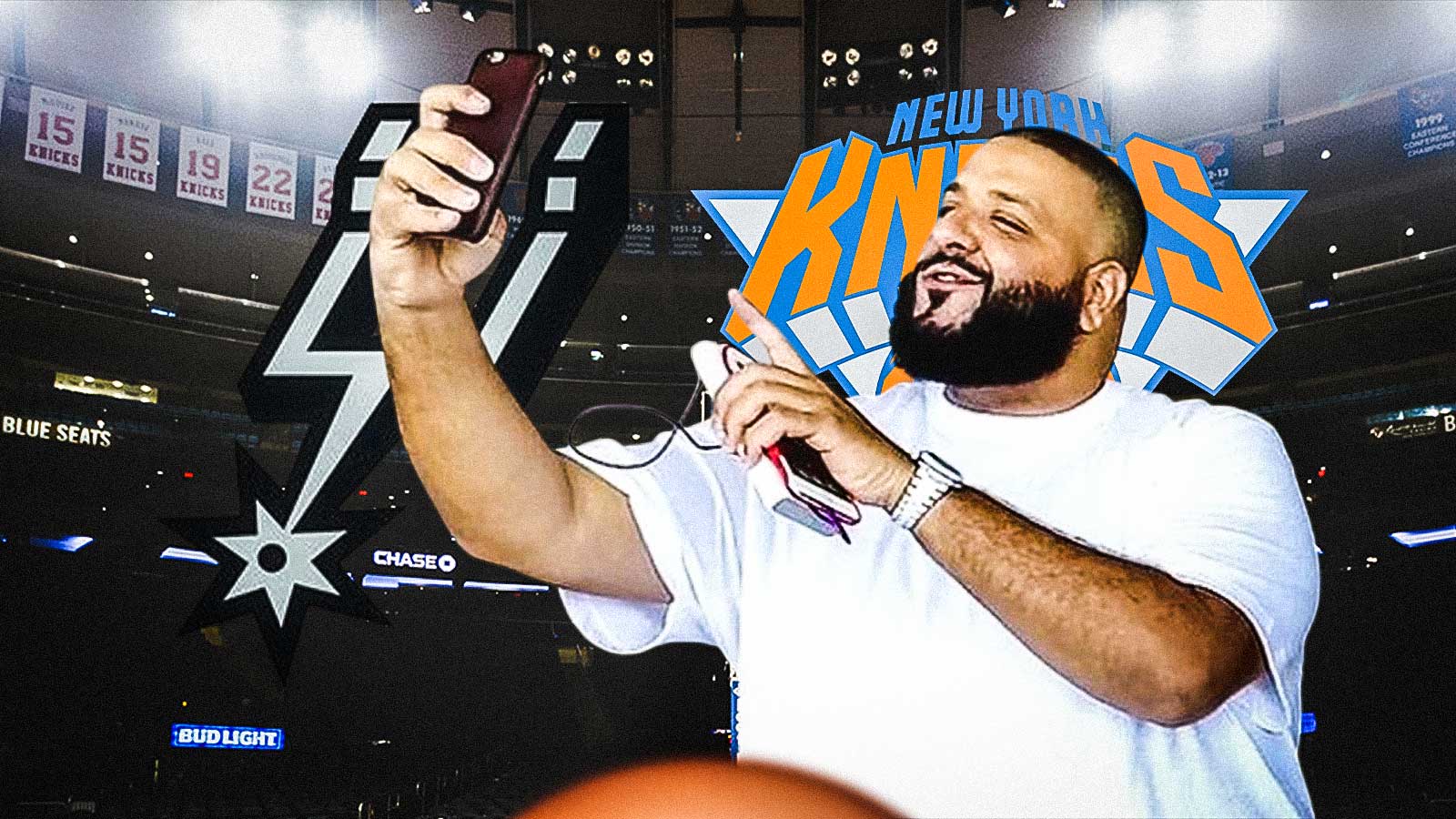 DJ Khaled flamed by fans for wasting prime Knicks-Spurs NBA Game 3 seat on phone