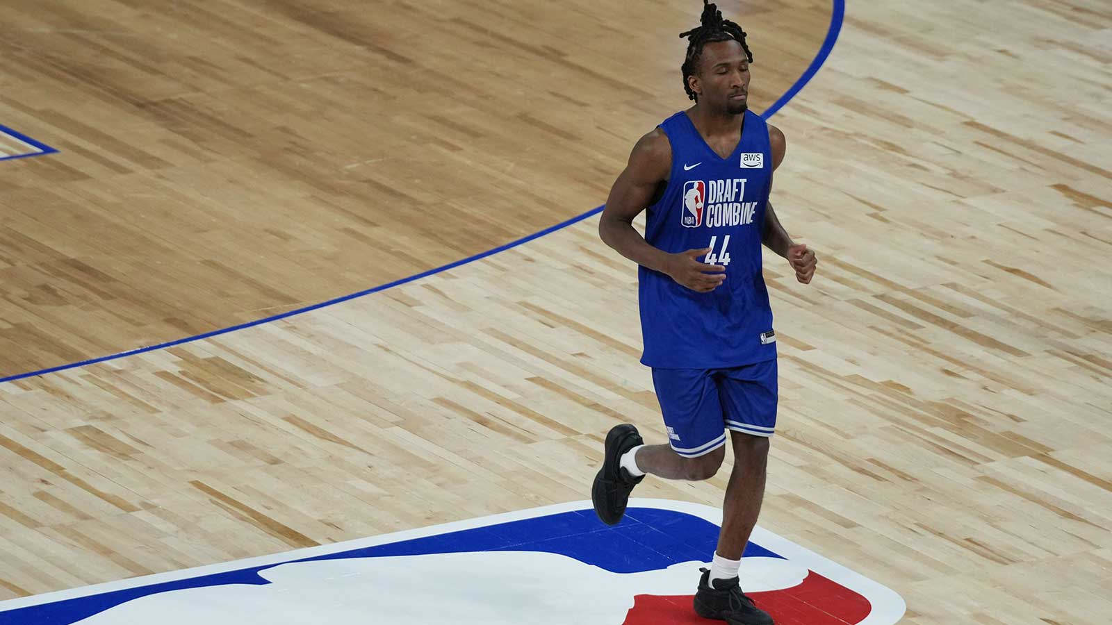 Darryn Peterson participates in the 2026 NBA Draft Combine at Wintrust Arena.