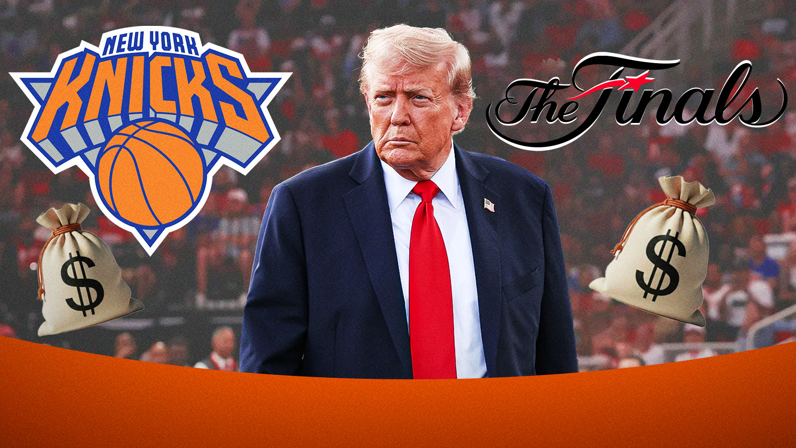 Donald Trump, NBA Finals, New York Knicks, San Antonio Spurs