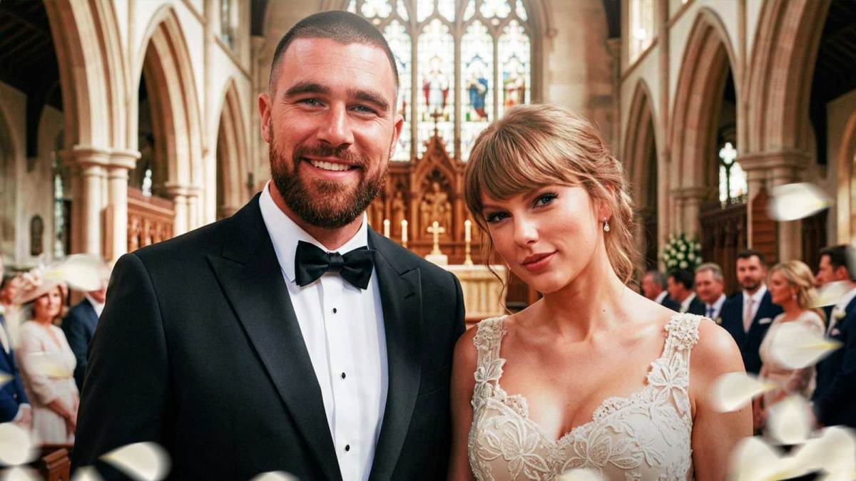 Travis Kelce broke down in tears as Taylor Swift sang wedding vows
