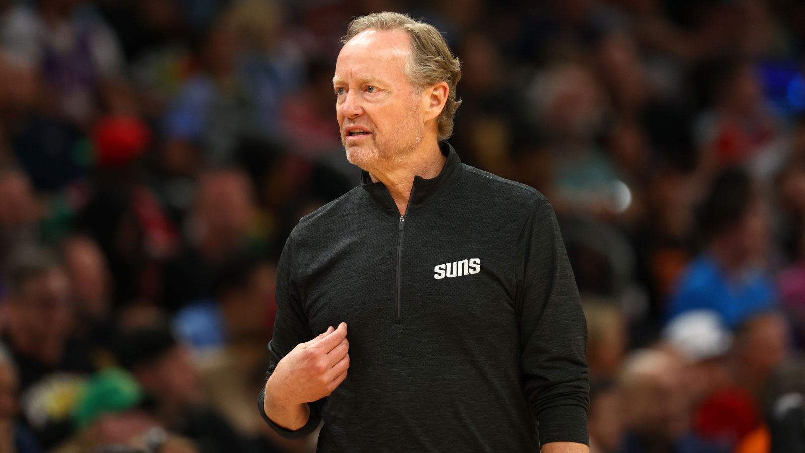 Phoenix Suns head coach Mike Budenholzer against the Milwaukee Bucks at Footprint Center.