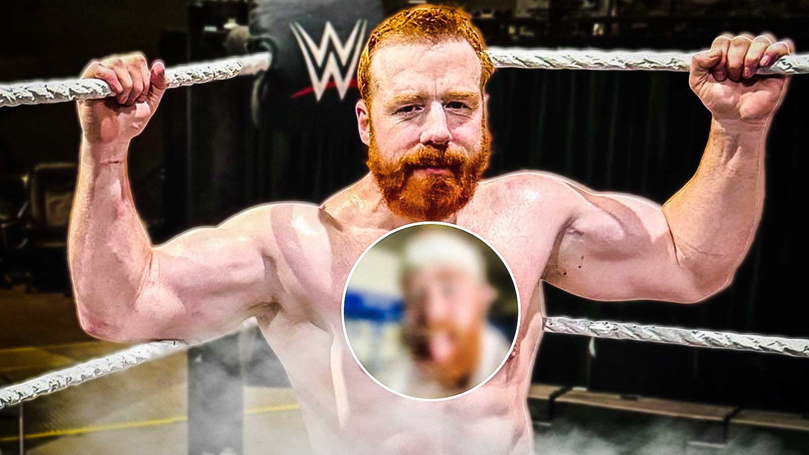 Heavily bandaged WWE star Sheamus is back training just days after head injury