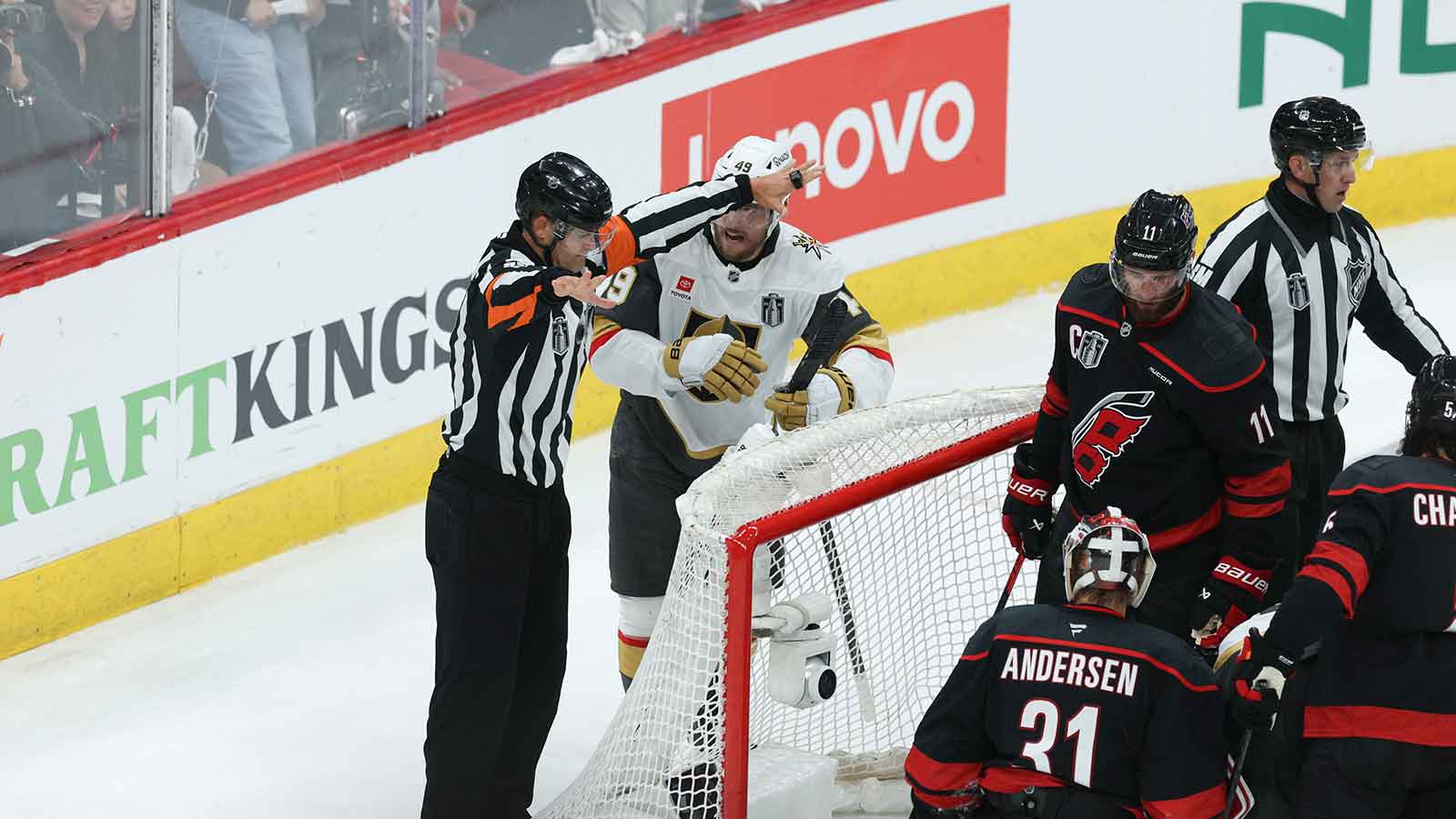 NHL explains controversial Golden Knights no-goal call in Game 2 vs. Hurricanes