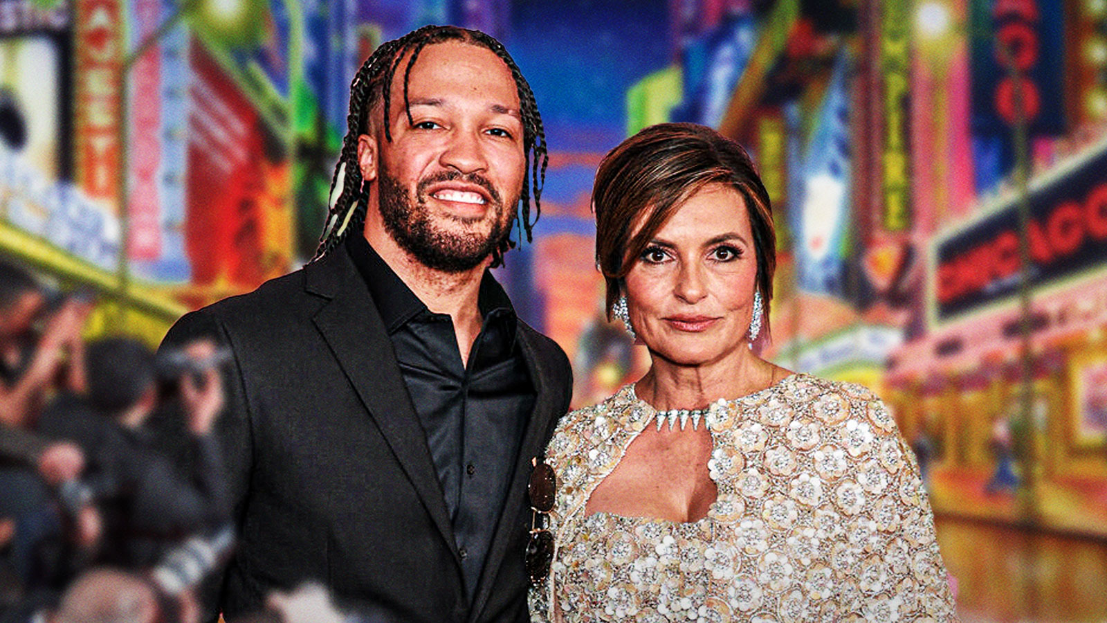 Jalen Brunson supports Mariska Hargitay on Broadway