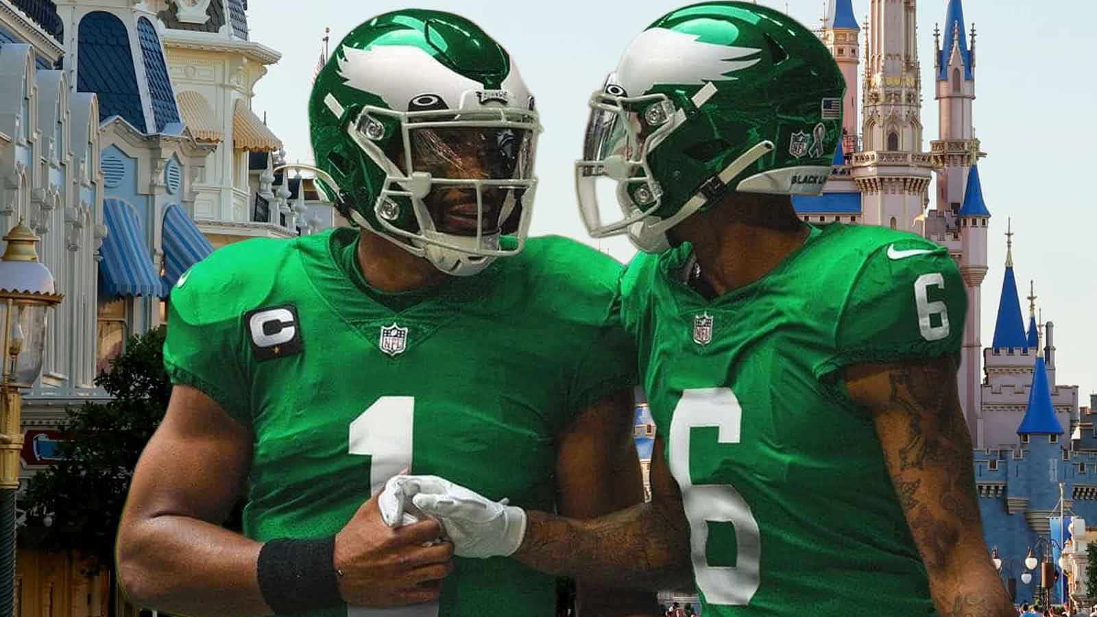 Jalen Hurts DeVonta Smith Eagles