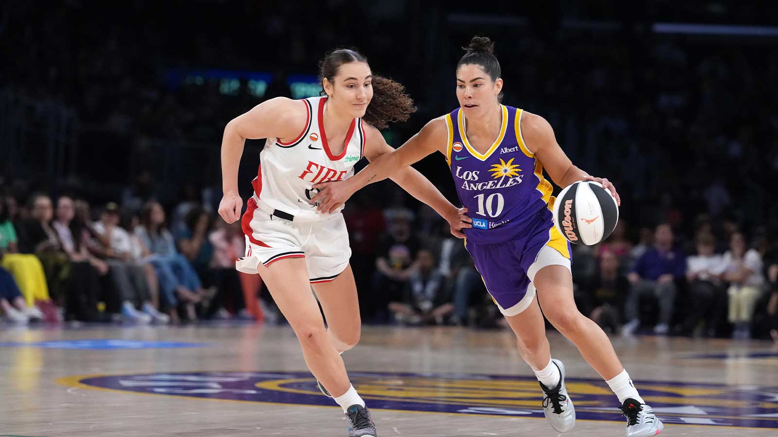 Sparks’ Kelsey Plum shares thoughts on playing with Kate Martin