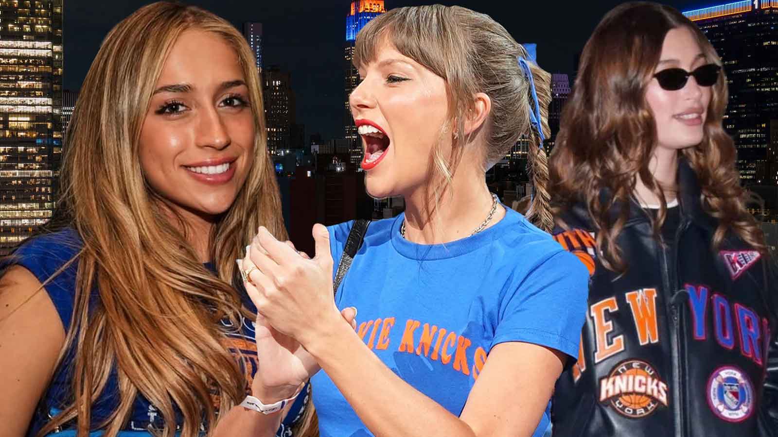 Taylor Swift, Tate McRae, Hailey Bieber paint NYC red after Knicks’ Game 4 win