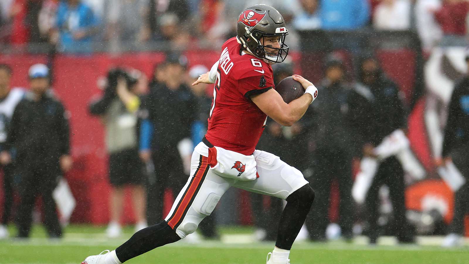 Buccaneers' Baker Mayfield did not stutter with bottom line on contract talks