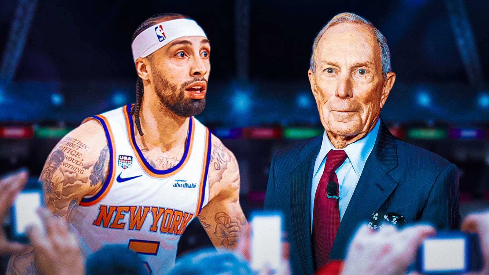 Mike Bloomberg asks Knicks’ Jose Alvarado to ‘just call me’ after courtside incident turns into viral meme