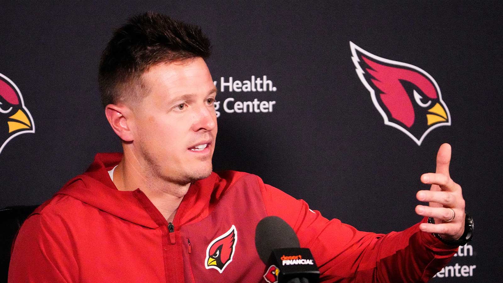 Cardinals HC Mike LaFleur's Marvin Harrison Jr., Davante Adams comments will draw fans' attention