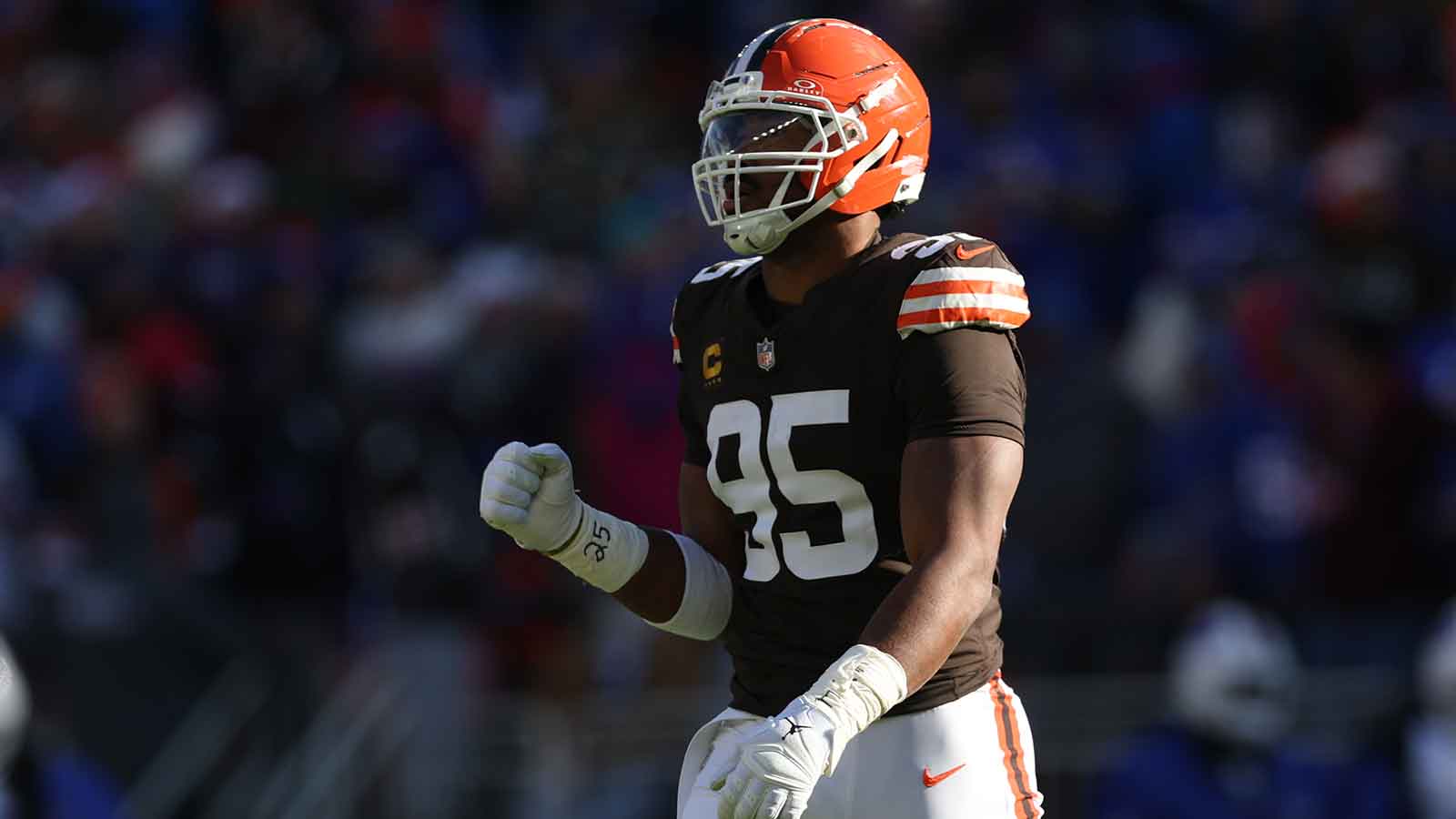 Myles Garrett reveals how he landed No. 95 with Rams from Poona Ford
